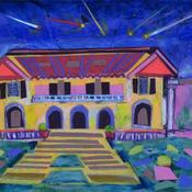 Starry Night collage by artist Marius Starkey