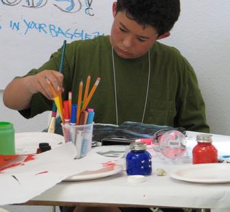 Young Artist Painting