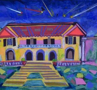 Starry Night collage by artist Marius Starkey