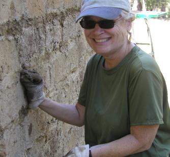 A happy volunteer
