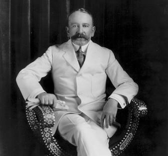 Senator Phelan in his best white suit