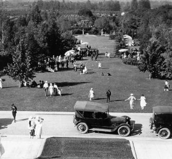 Party on Montalvo's Front Lawn, early 1920.