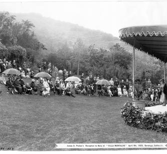 Reception for the Navy at Villa Montalvo, April 9, 1925