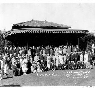 Group photo at Montalvo, July 12, 1925