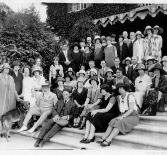 On the steps of Villa Montalvo