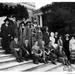 Senator Phelan with students on the steps of Villa Montalvo, 1923