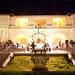 The Historic Villa lit up for an evening event