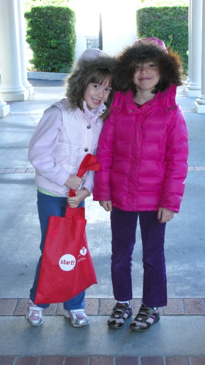 Kids in winter jackets