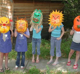 Kids with Masks from around the world