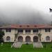 The historic Villa on a foggy morning