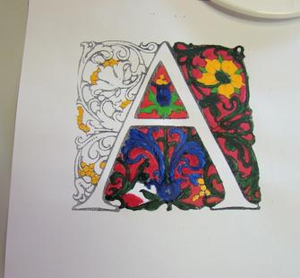 An artistic "A"