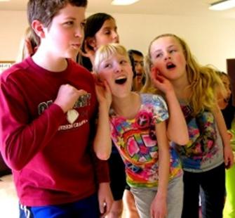 Kids enjoy practicing their songs.