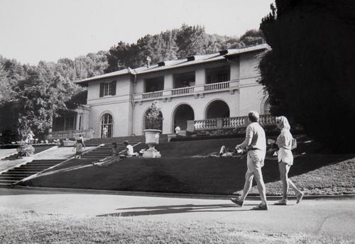 View of Montalvo’s Historic Villa, 1985, photographer unknown. Montalvo Arts Center Archive.