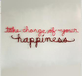 "take charge of your happiness" (2011) by Christine Wong Yap