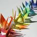 Paper Cranes created by artist Tiffany Singh